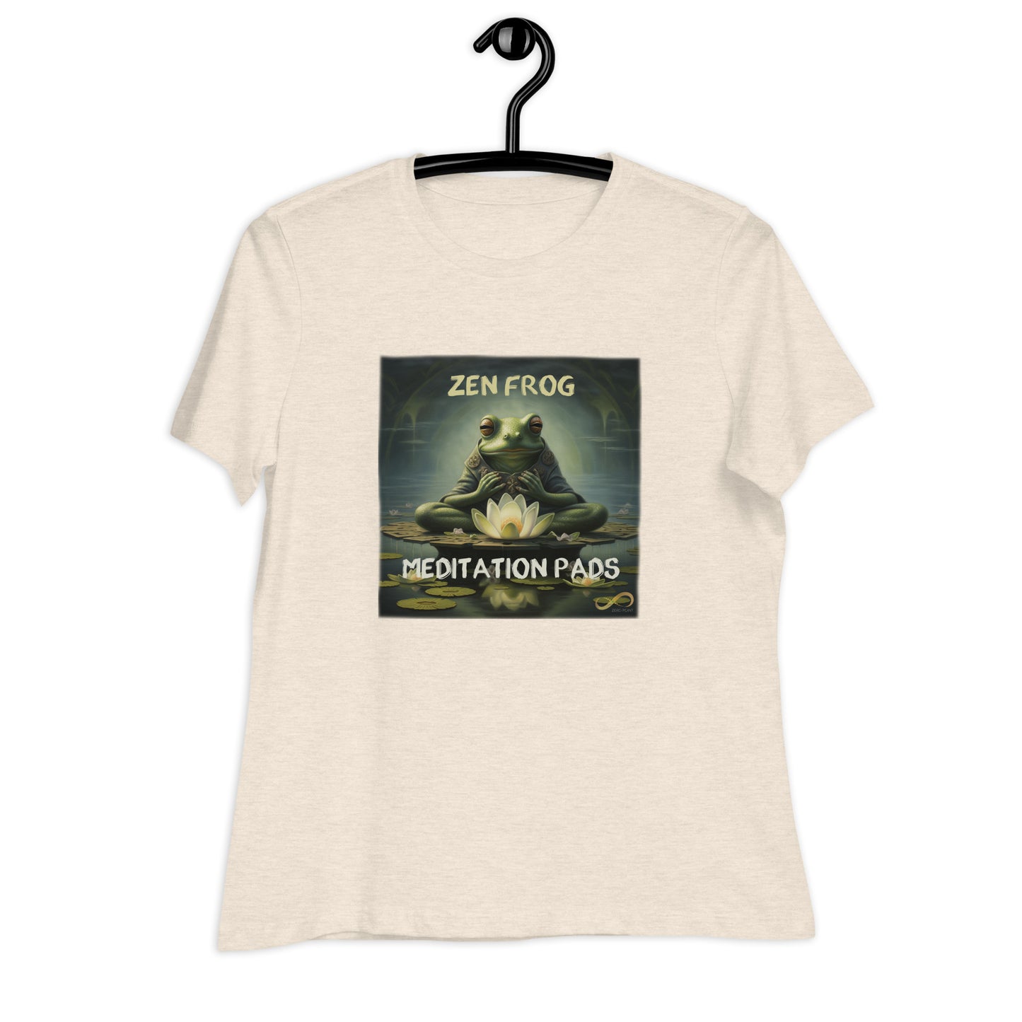 Meditating Zen Frog with Mantra Women's Shirt