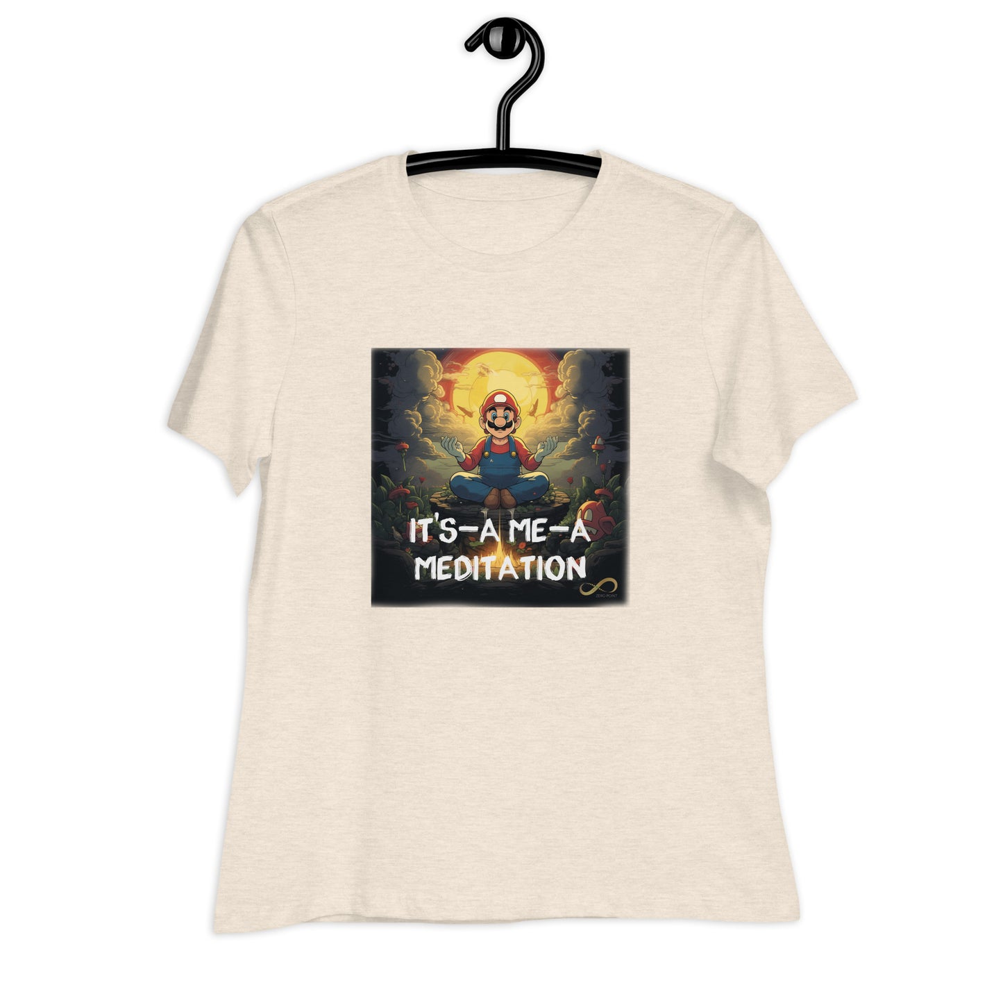 Meditating Zen Gamer with Mantra Women's Shirt