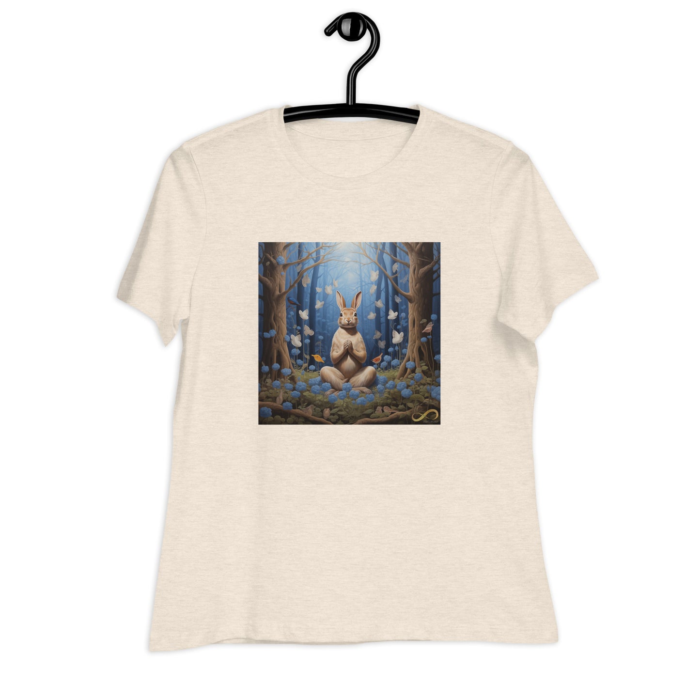 Meditating Zen Rabbit Women's Shirt