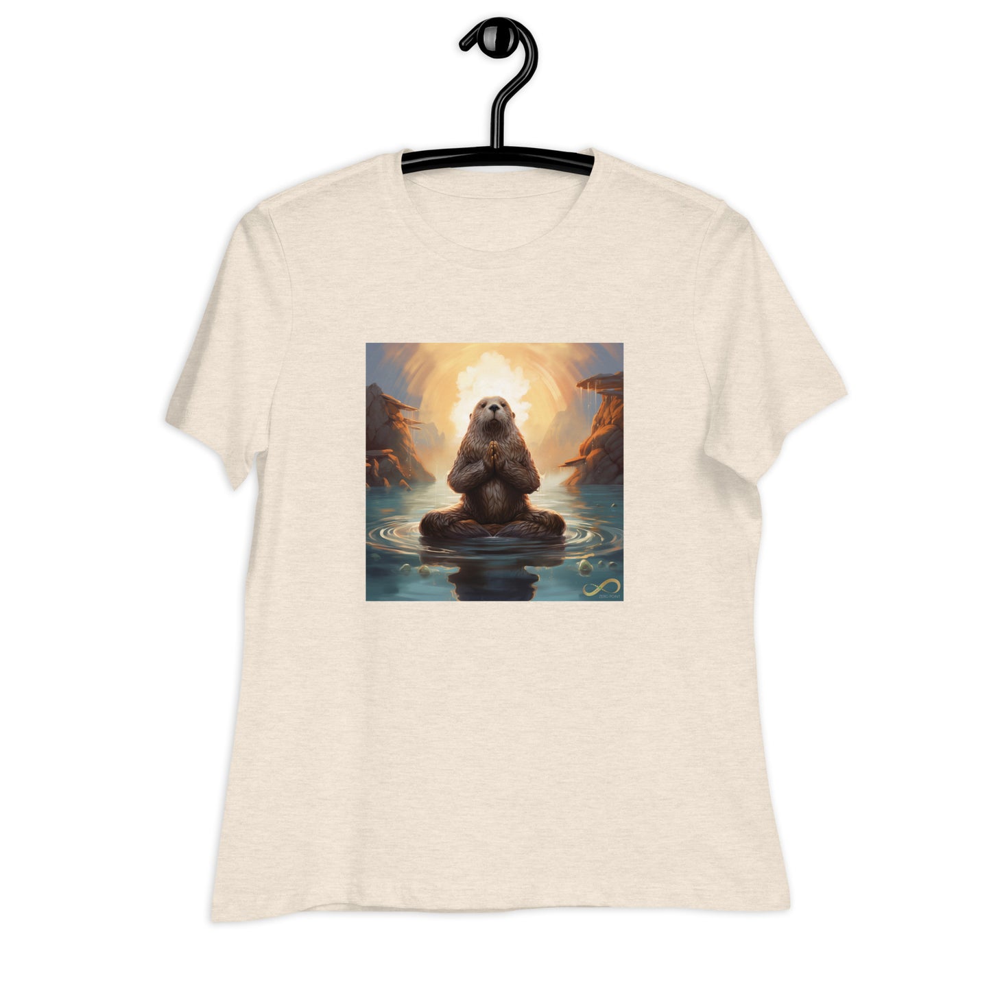 Meditating Zen Otter Women's Shirt