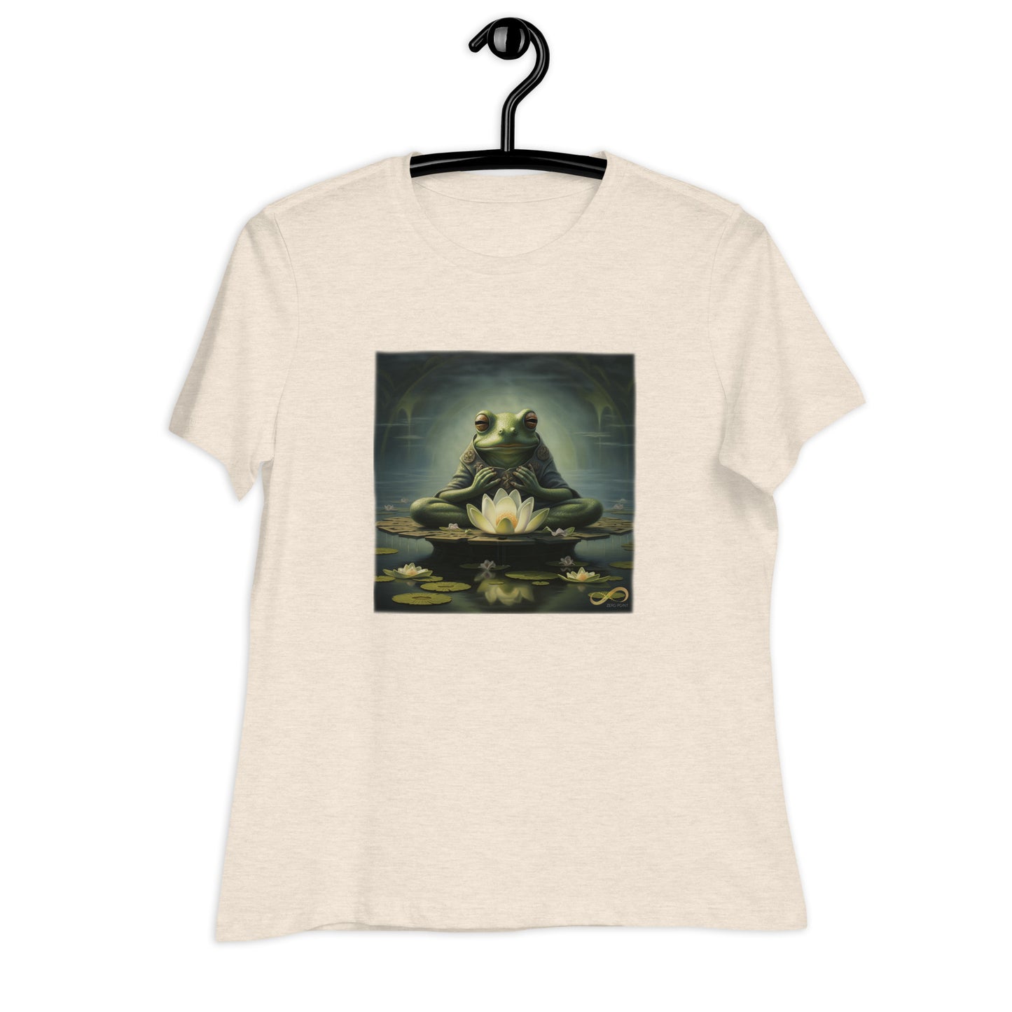 Meditating Zen Frog Women's Shirt