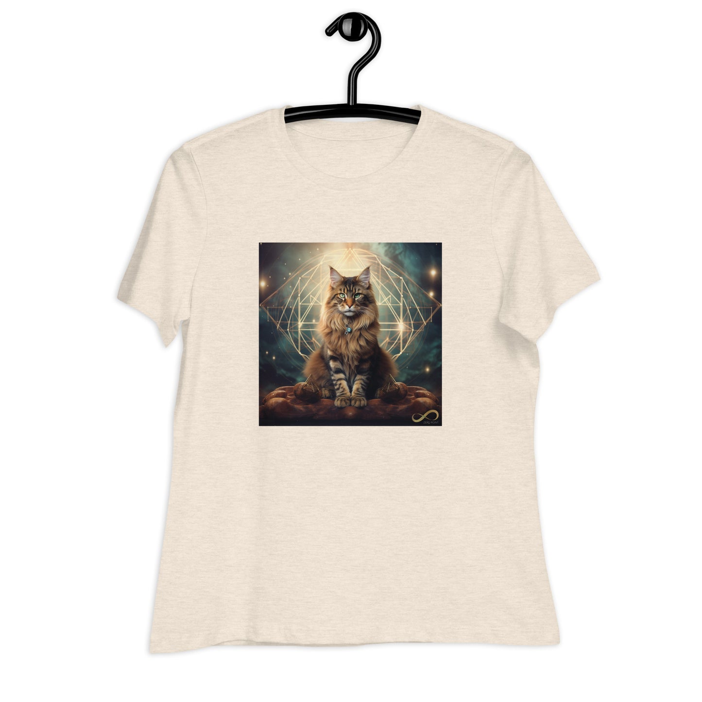 Meditating Zen Divine Feline Women's Shirt