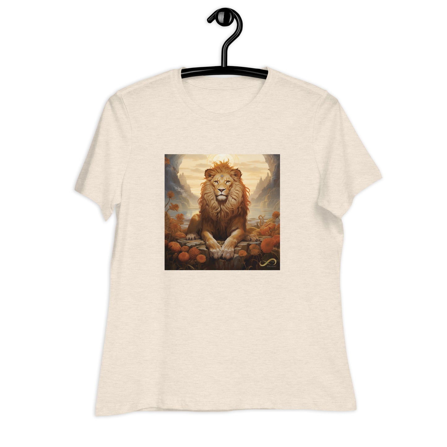 Meditating Zen Lion Women's Shirt