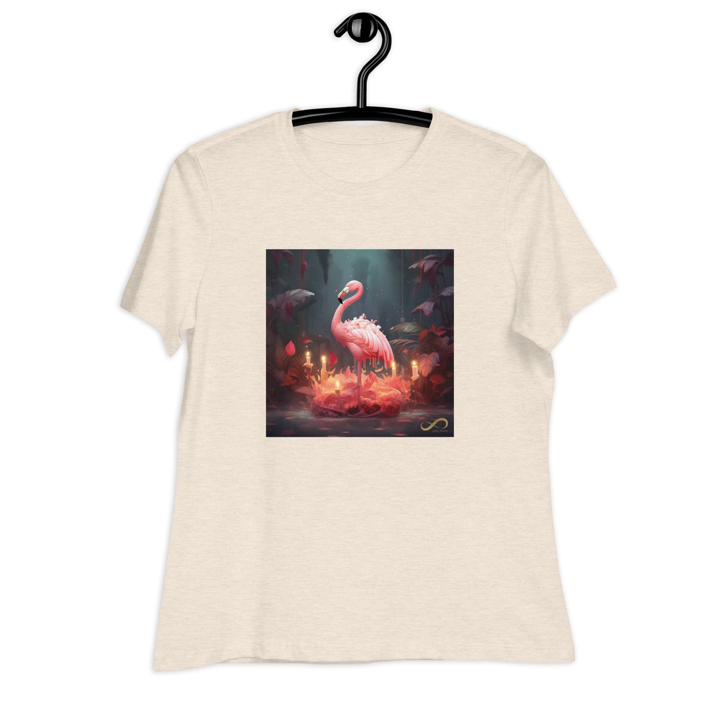 Meditating Zen Flamingo Women's Shirt