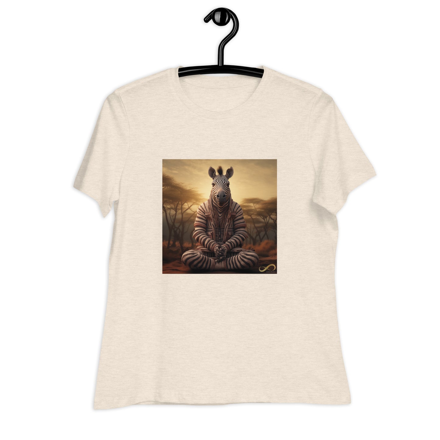 Meditating Zen Zebra Women's Shirt