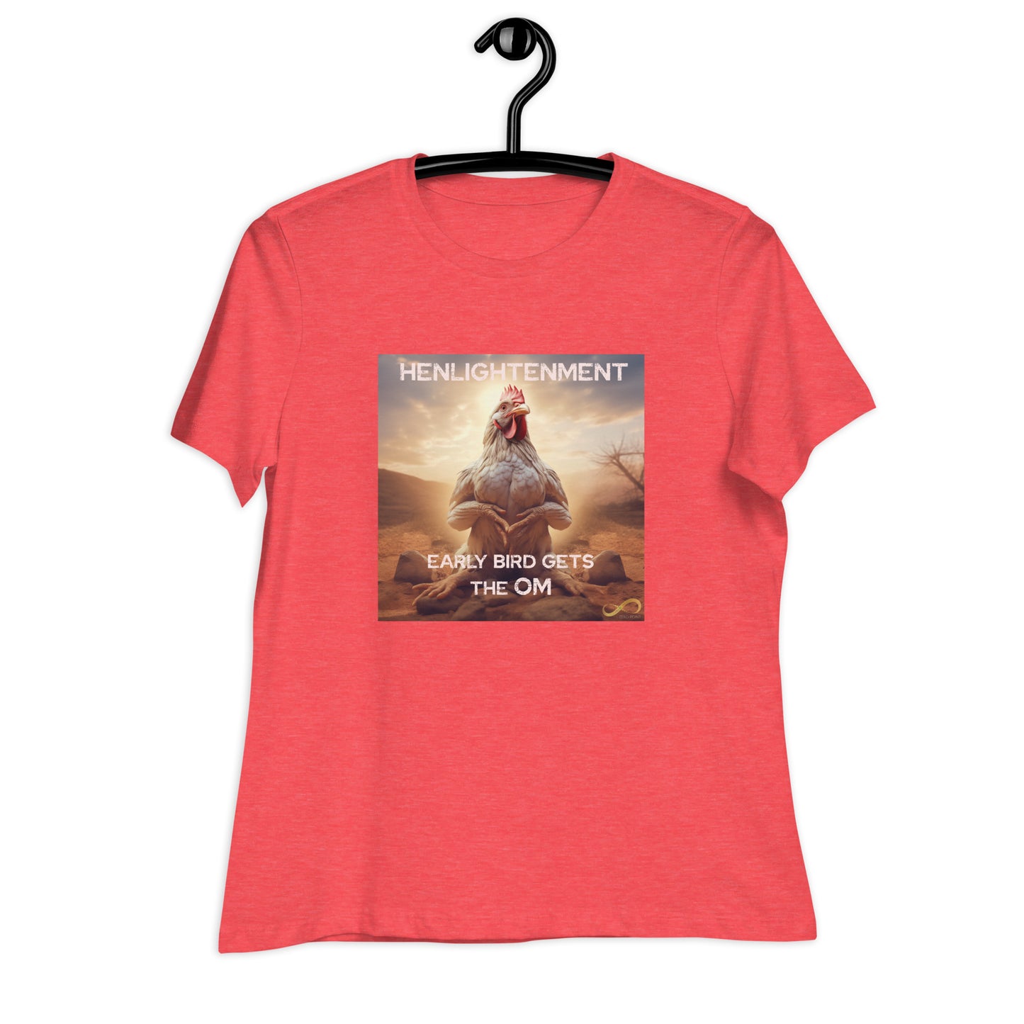 Meditating Zen Hen with Mantra Women's Shirt