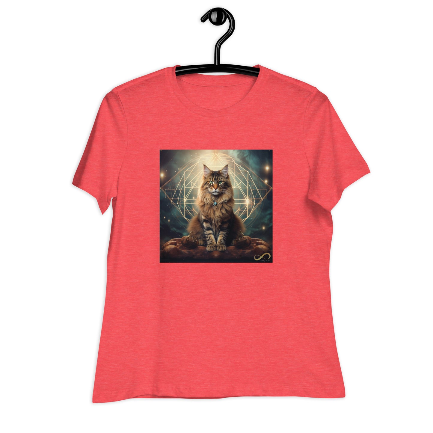 Meditating Zen Divine Feline Women's Shirt