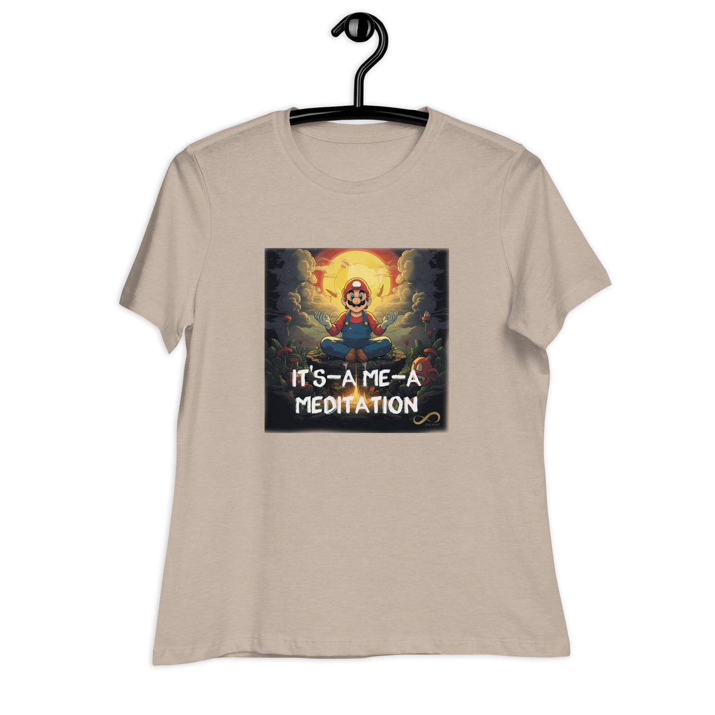 Meditating Zen Gamer with Mantra Women's Shirt