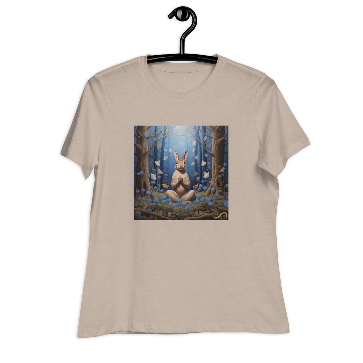 Meditating Zen Rabbit Women's Shirt