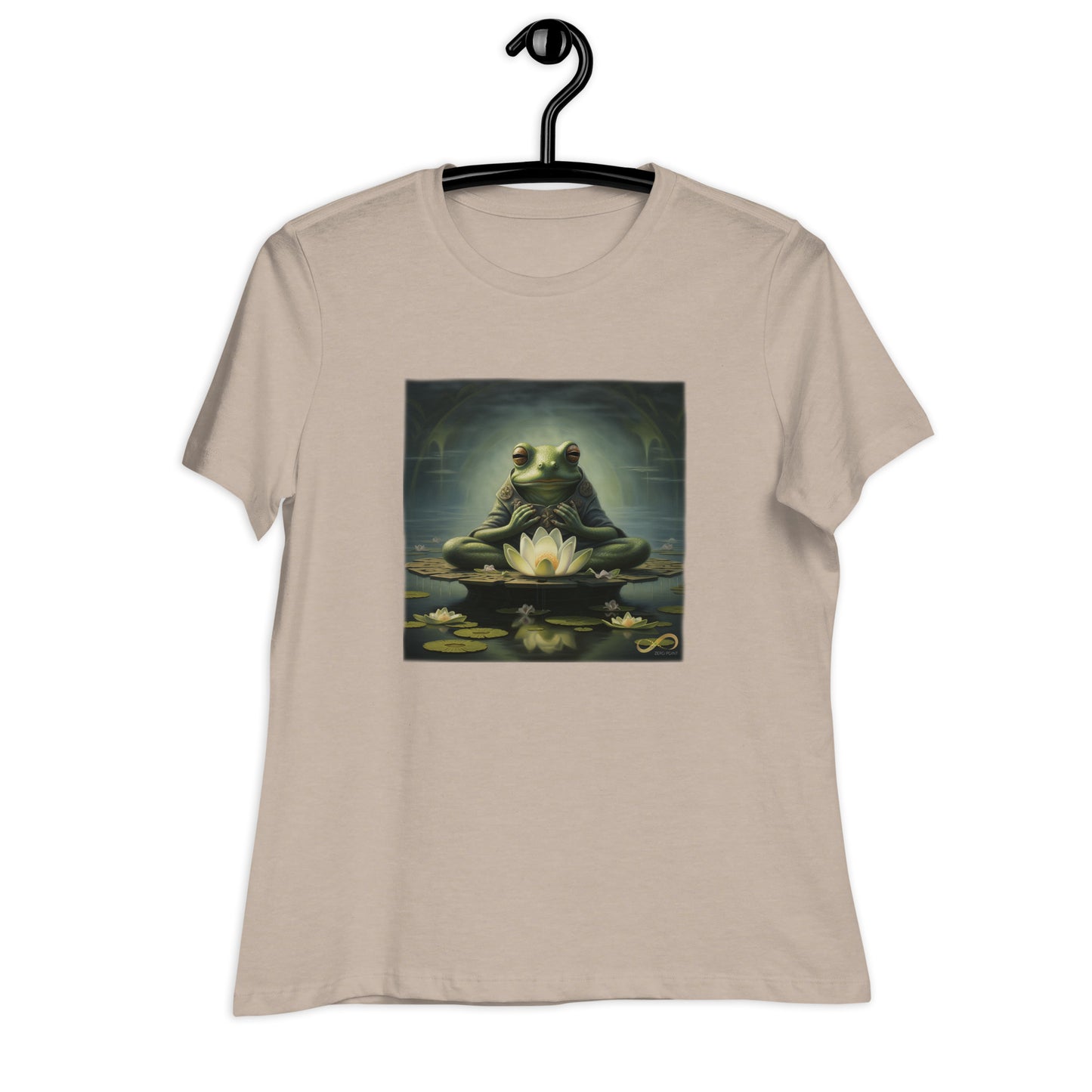 Meditating Zen Frog Women's Shirt