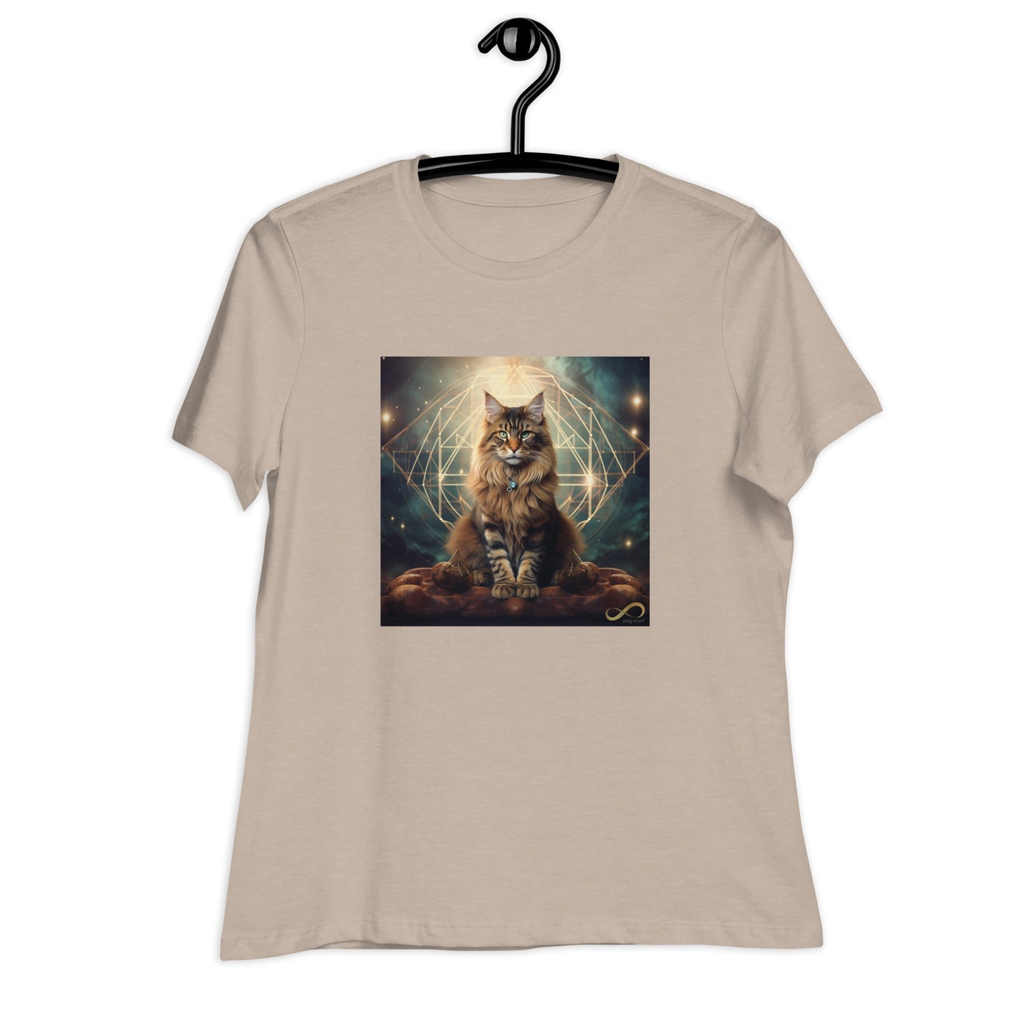 Meditating Zen Divine Feline Women's Shirt