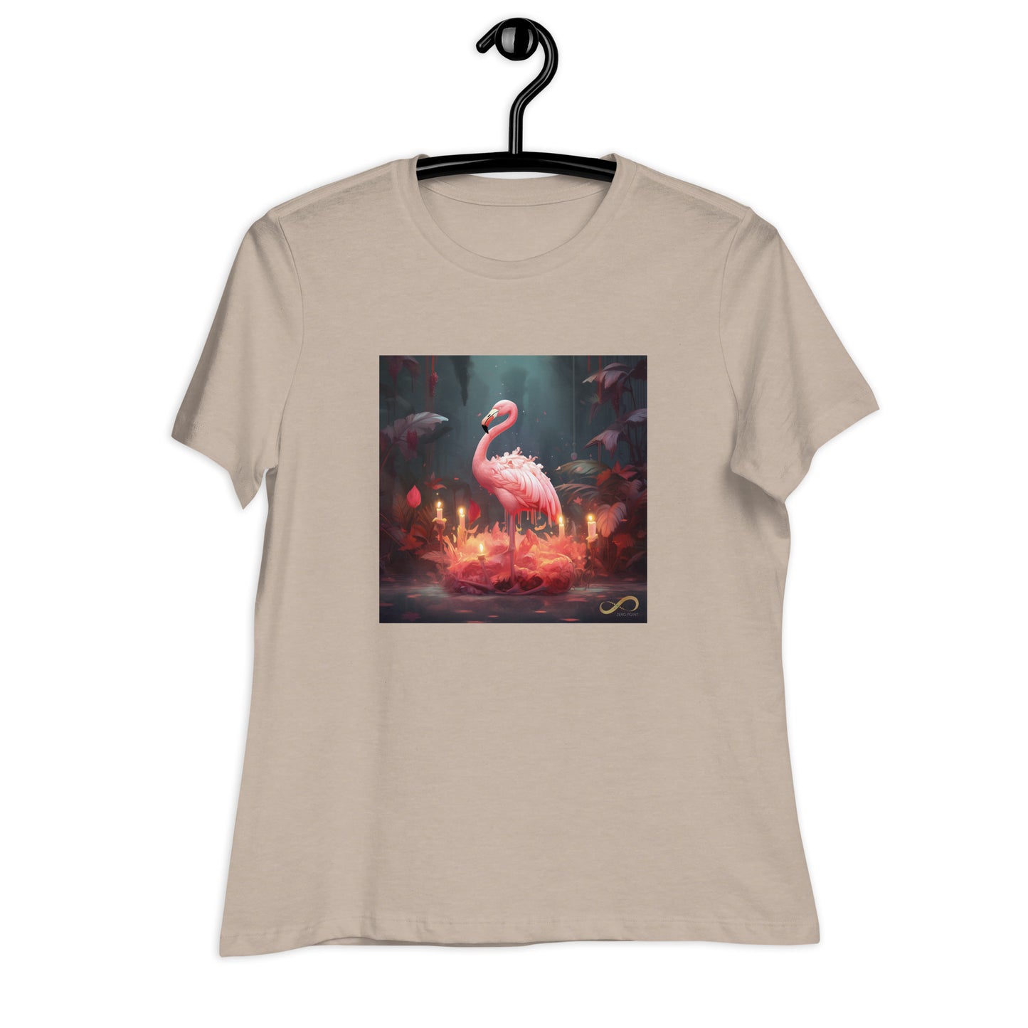 Meditating Zen Flamingo Women's Shirt