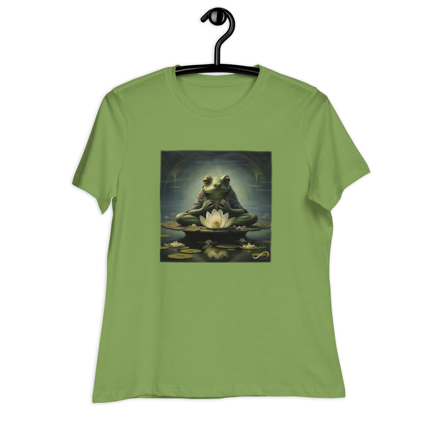 Meditating Zen Frog Women's Shirt