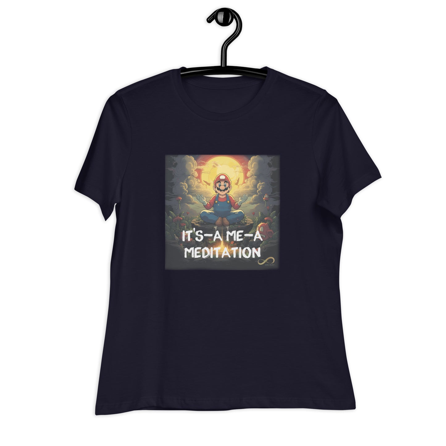 Meditating Zen Gamer with Mantra Women's Shirt