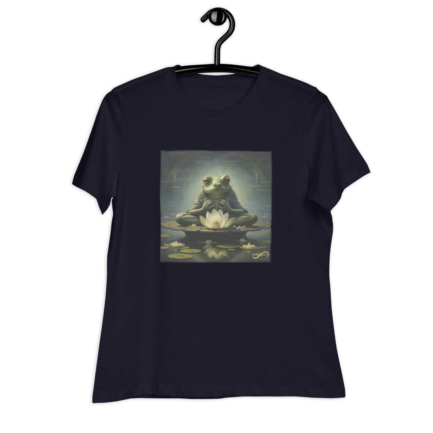 Meditating Zen Frog Women's Shirt