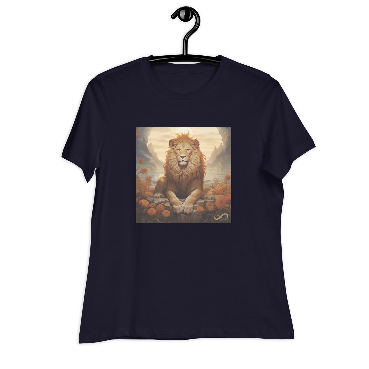 Meditating Zen Lion Women's Shirt