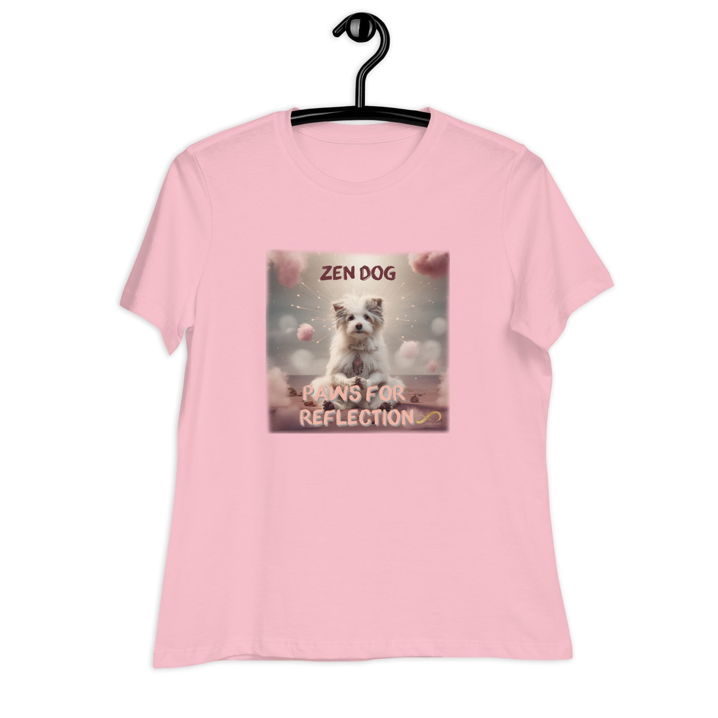 Meditating Zen Dog with Mantra Women's Shirt