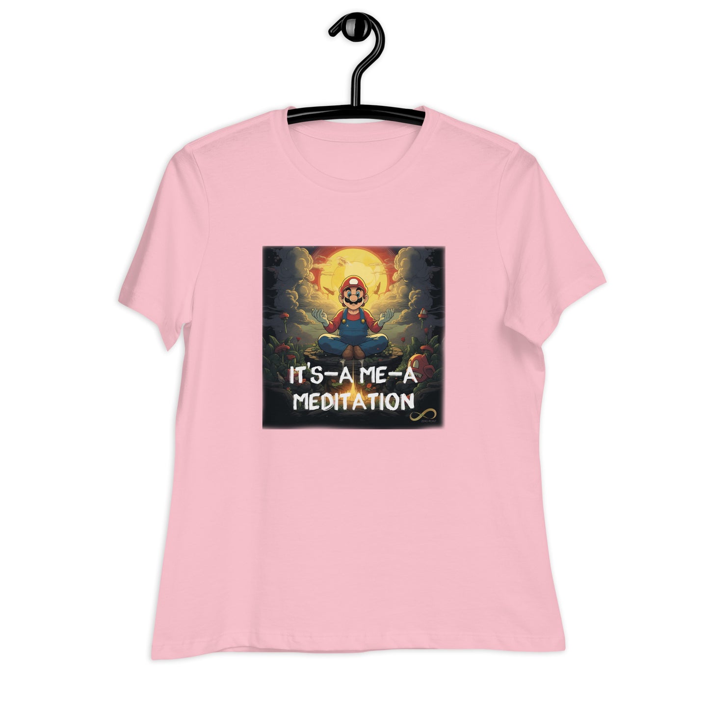 Meditating Zen Gamer with Mantra Women's Shirt