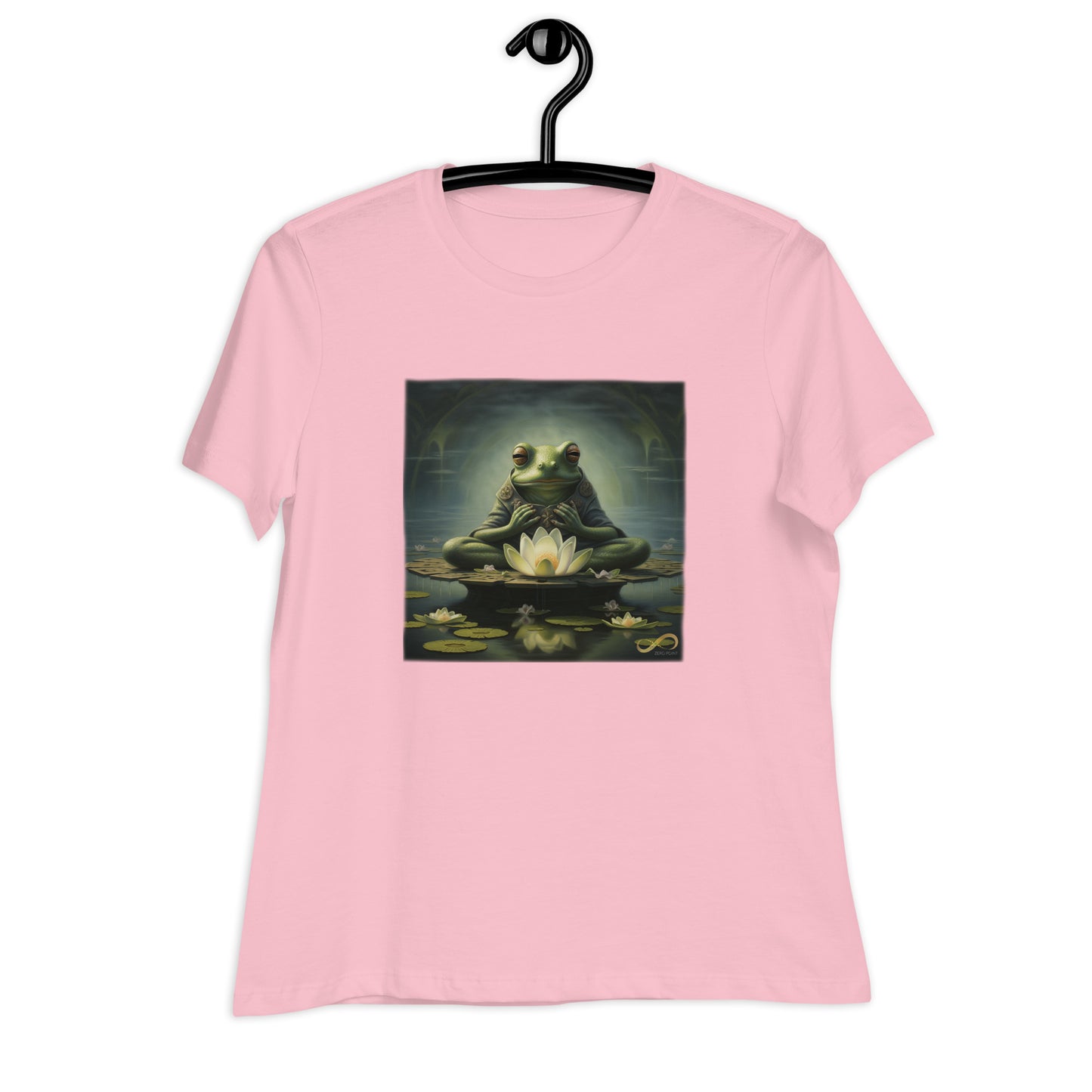 Meditating Zen Frog Women's Shirt