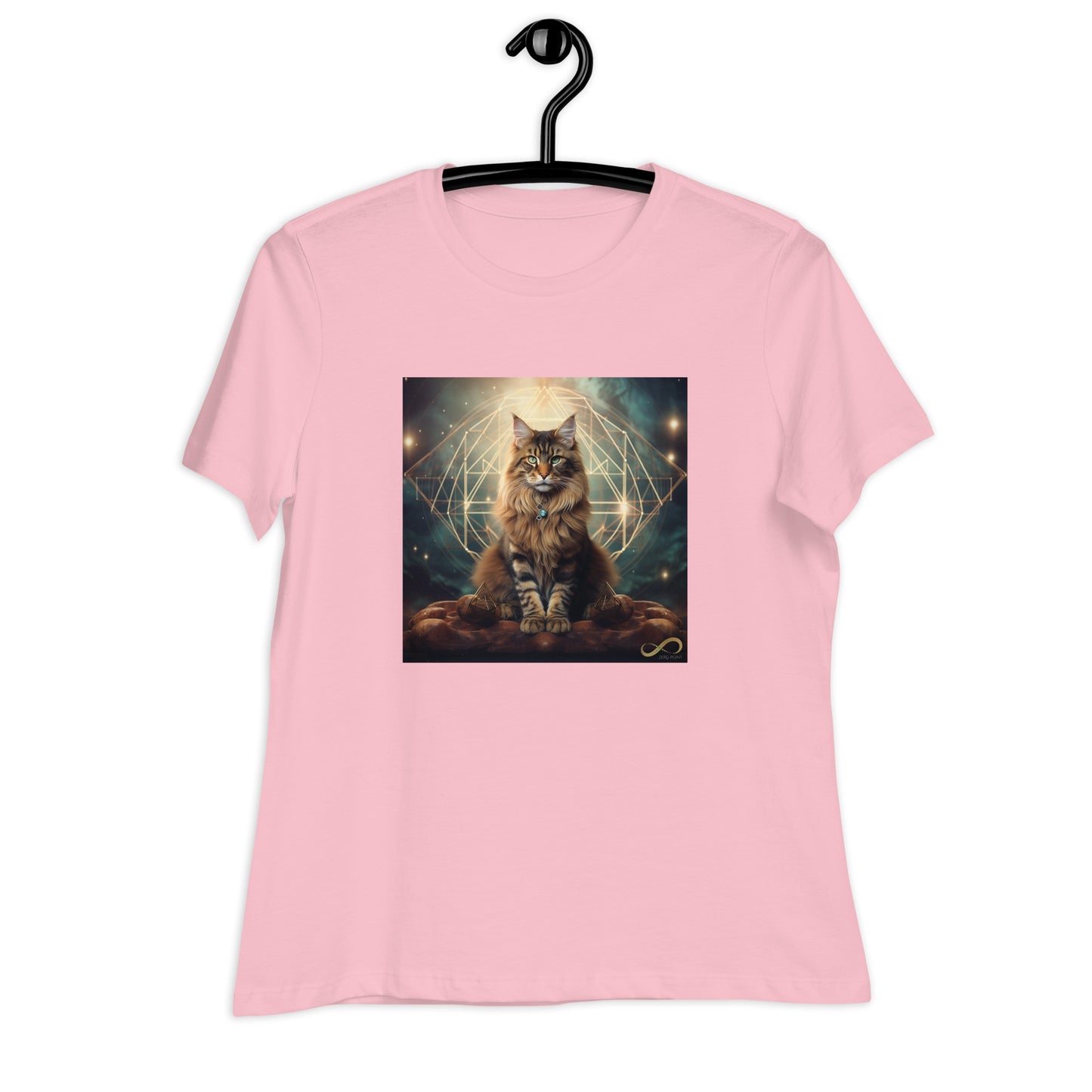 Meditating Zen Divine Feline Women's Shirt