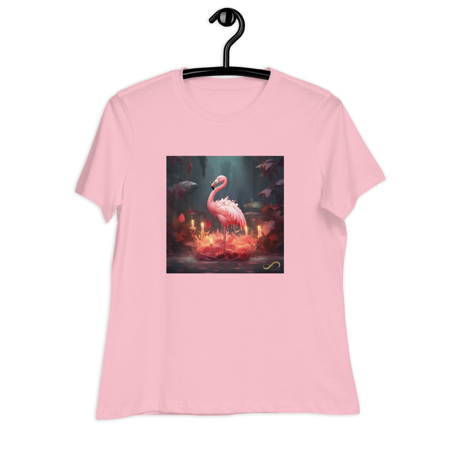 Meditating Zen Flamingo Women's Shirt