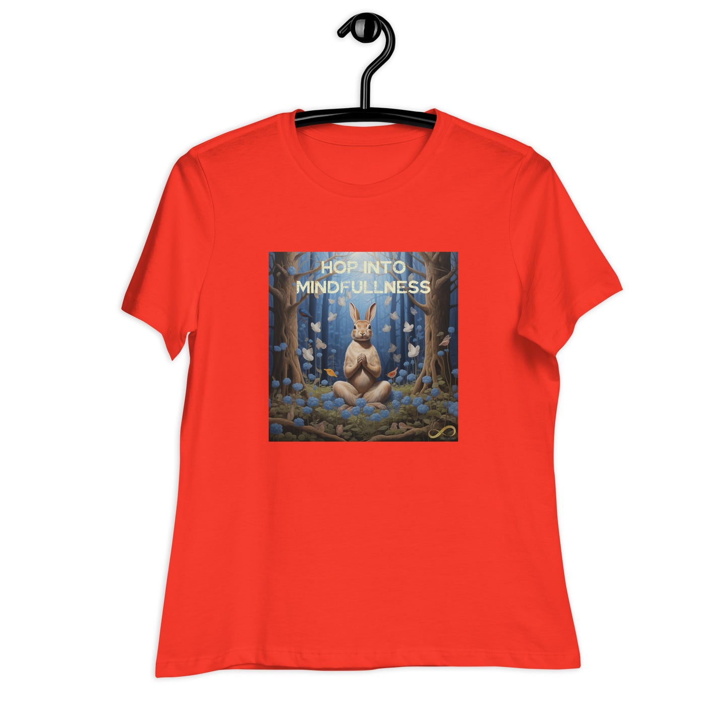 Meditating Zen Rabbit with Mantra Women's Shirt