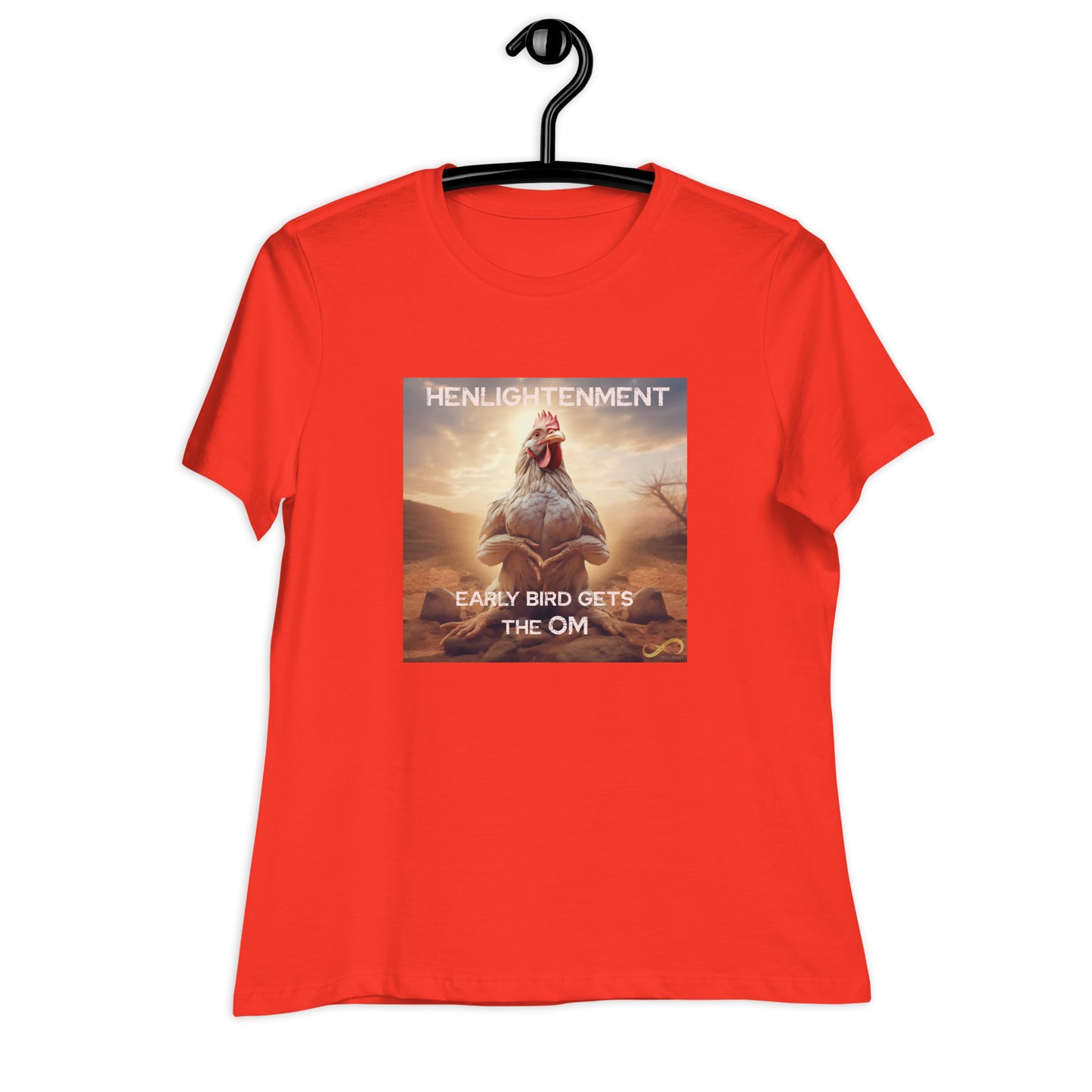 Meditating Zen Hen with Mantra Women's Shirt