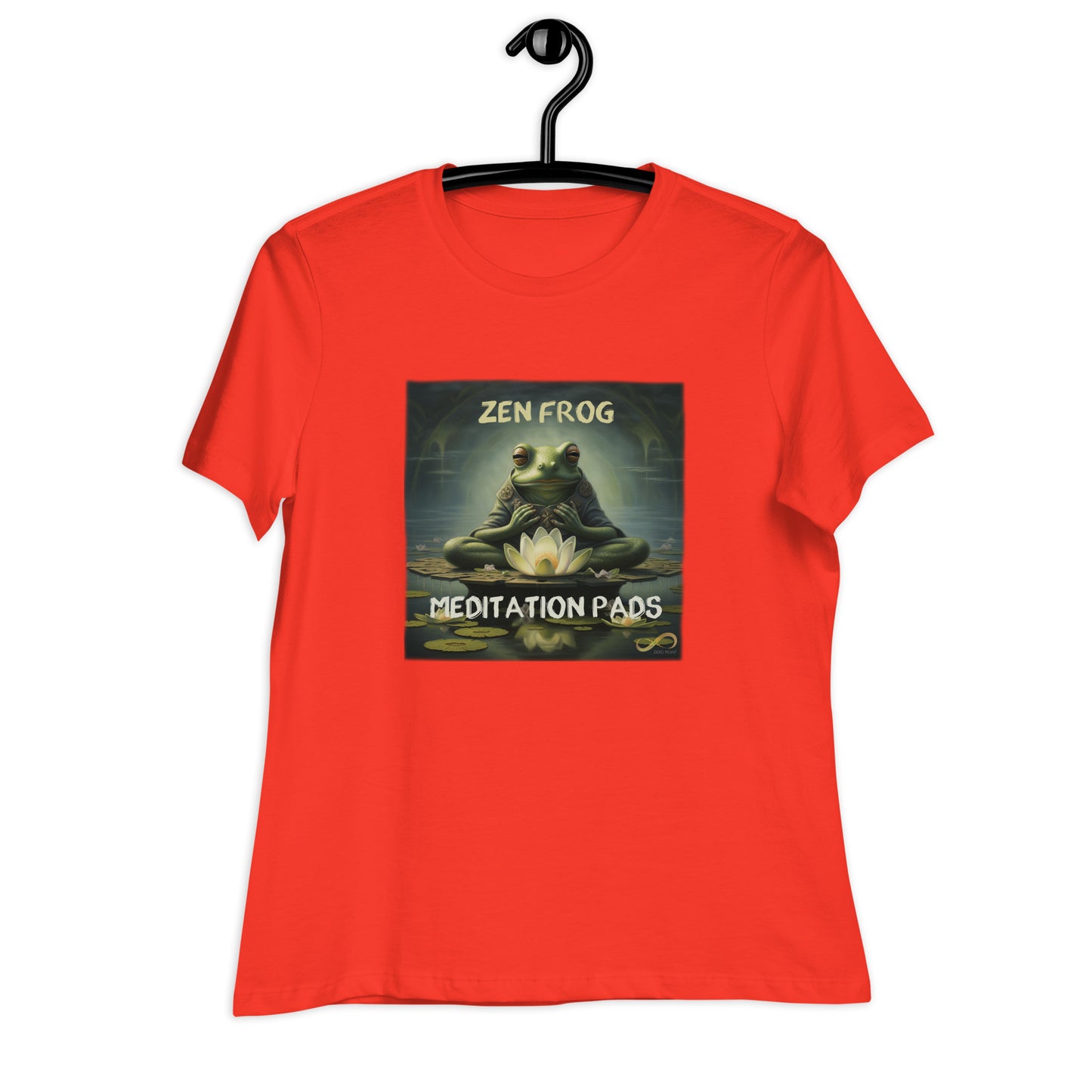 Meditating Zen Frog with Mantra Women's Shirt