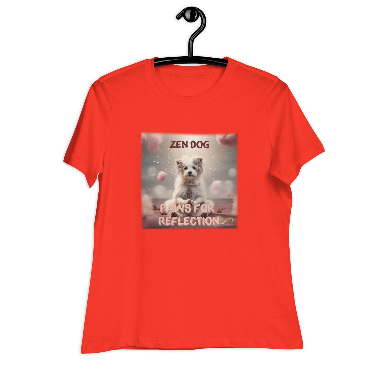 Meditating Zen Dog with Mantra Women's Shirt