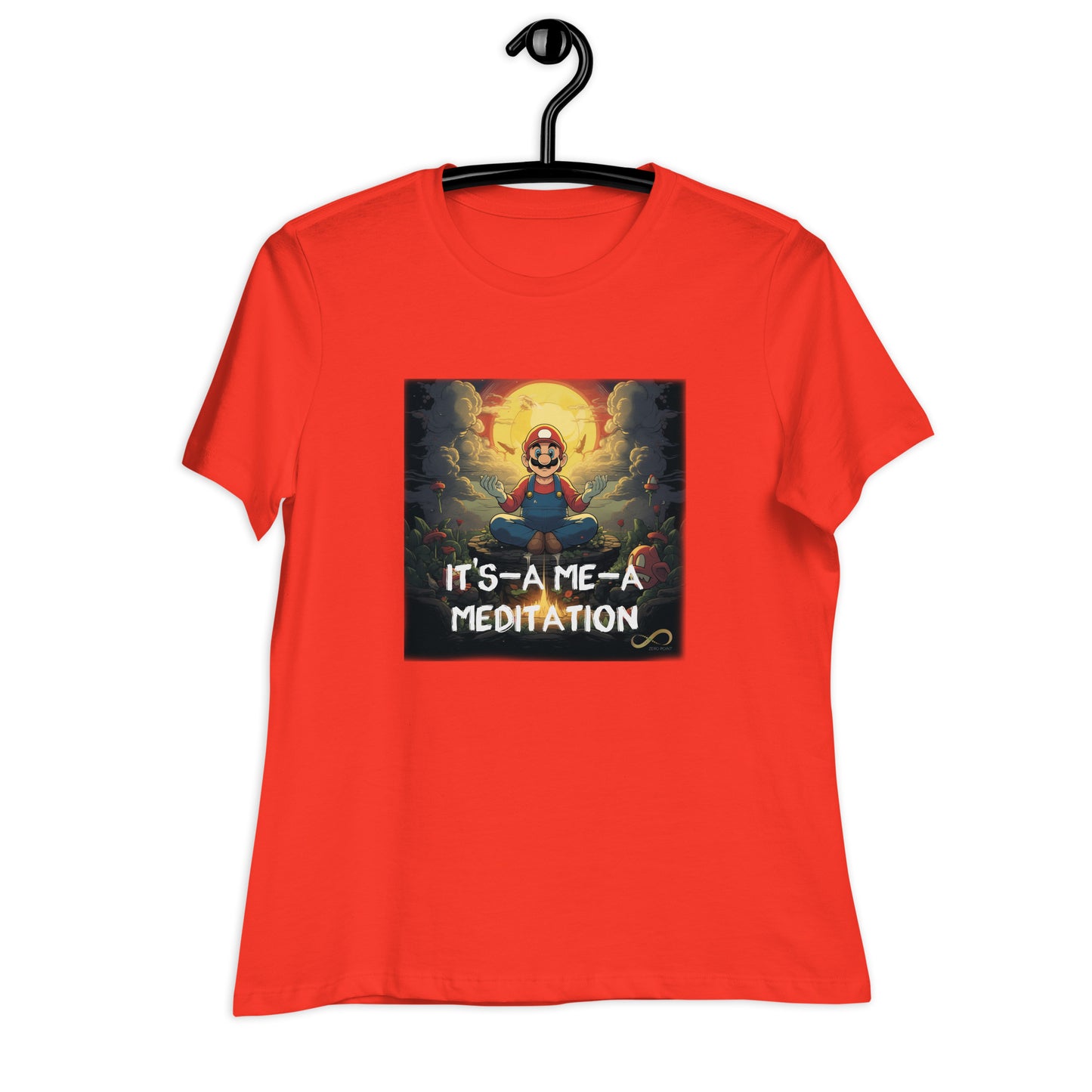 Meditating Zen Gamer with Mantra Women's Shirt