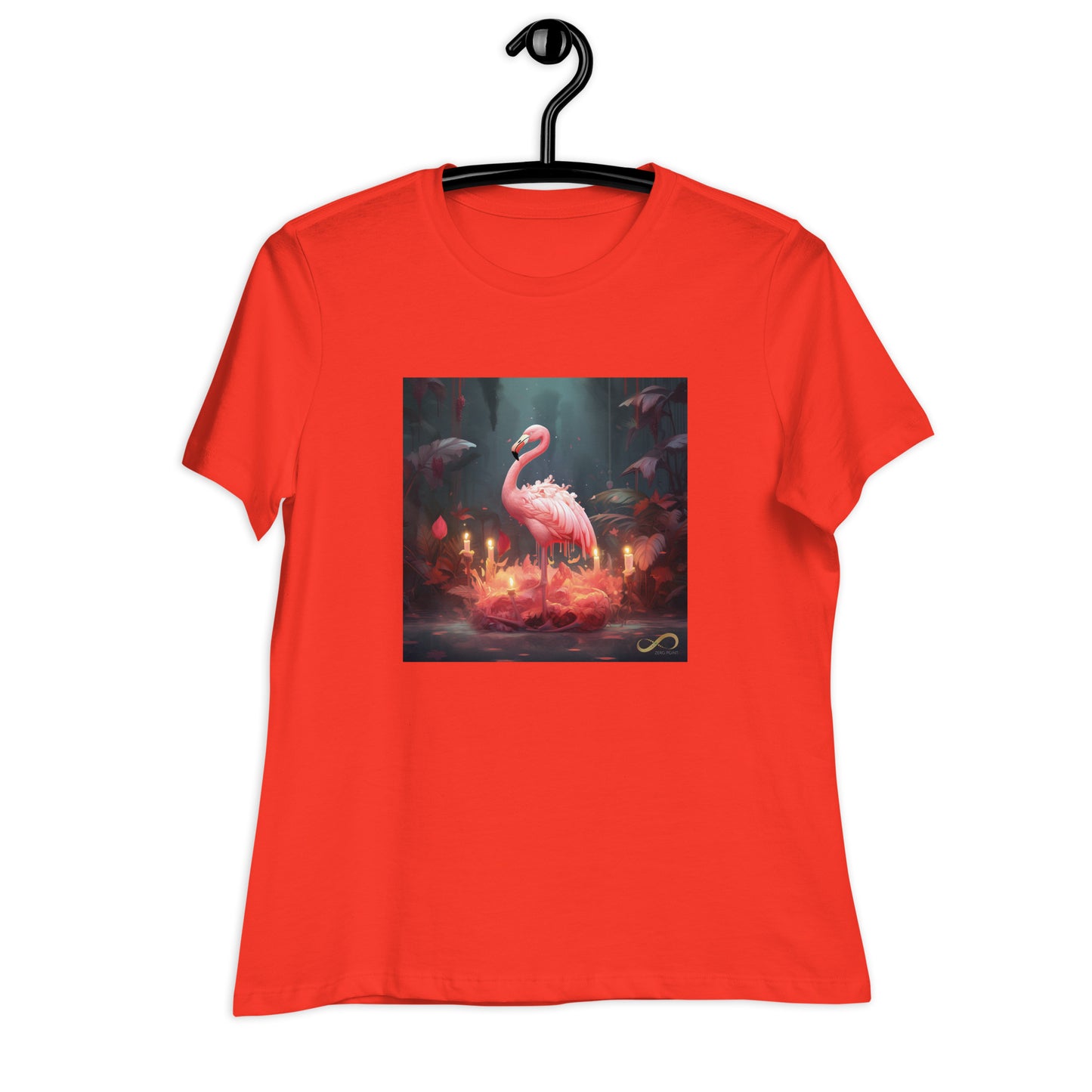 Meditating Zen Flamingo Women's Shirt