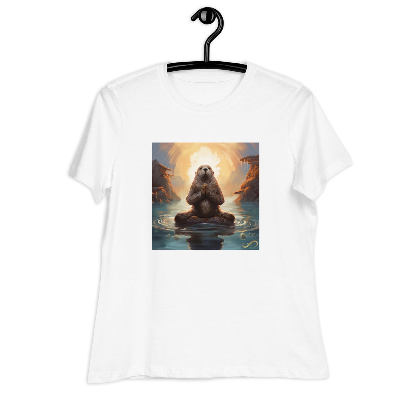 Meditating Zen Otter Women's Shirt