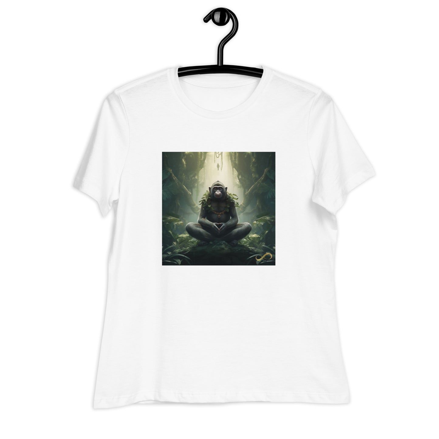 Meditating Zen Monkey Mind Women's Shirt