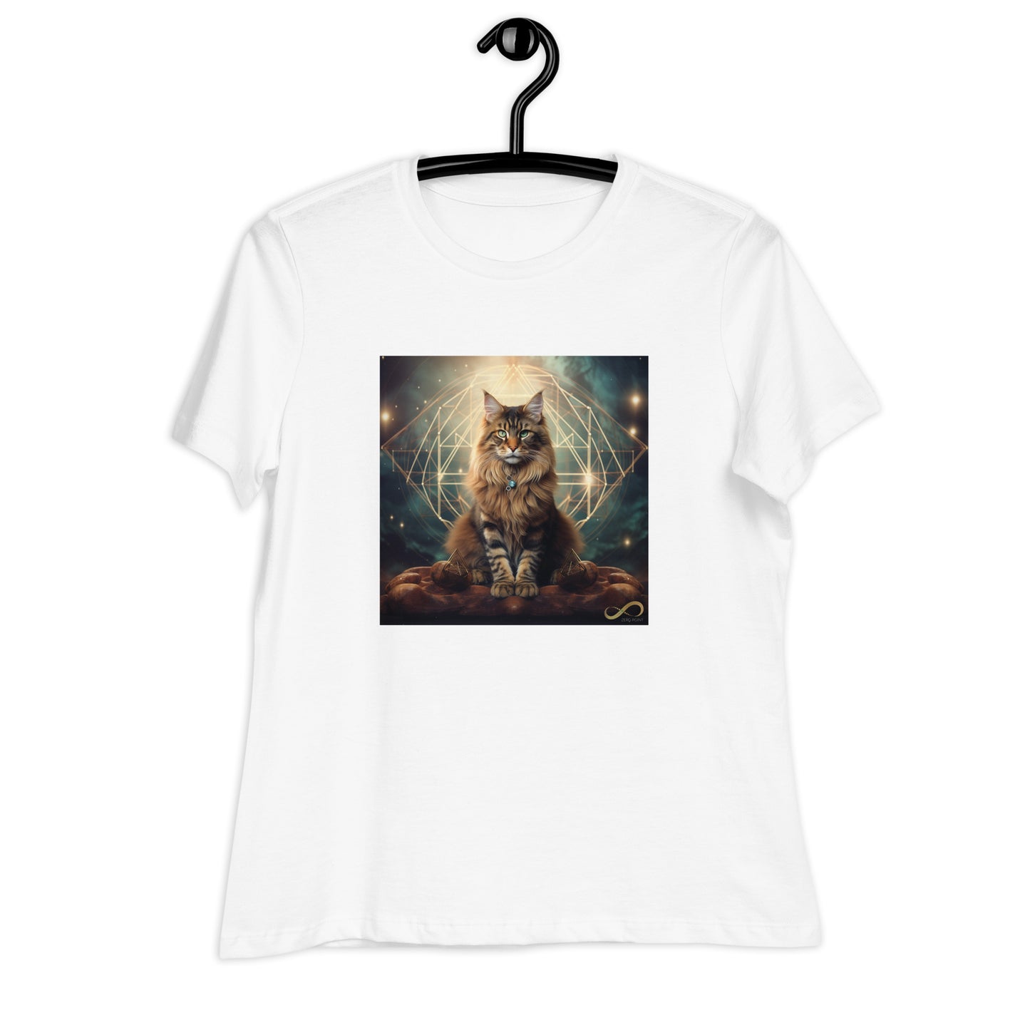 Meditating Zen Divine Feline Women's Shirt