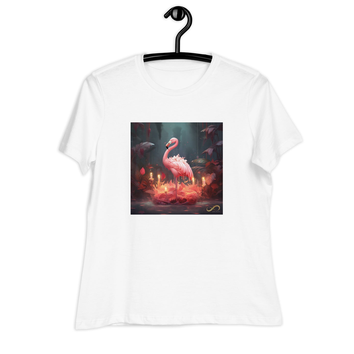 Meditating Zen Flamingo Women's Shirt