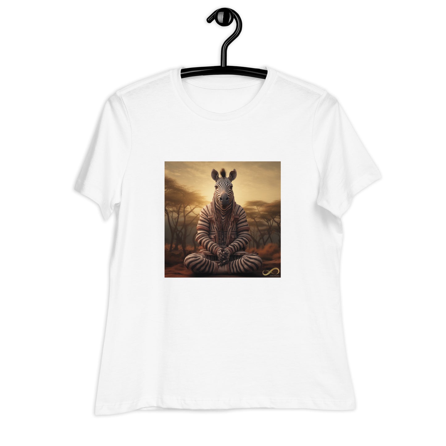 Meditating Zen Zebra Women's Shirt